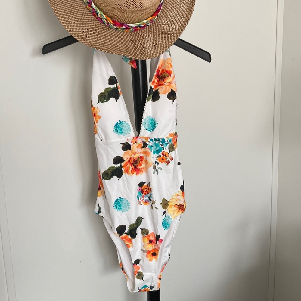 Floral new with tags swimsuit.